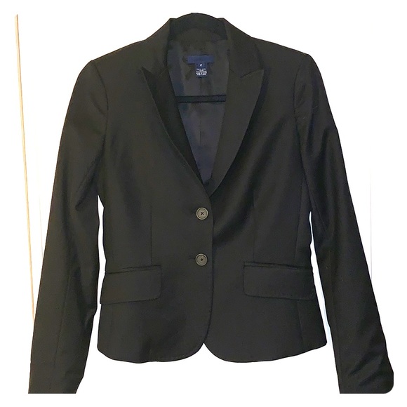 J. Crew Jackets & Blazers - J Crew Black Blazer Sz 2, wool & polyester